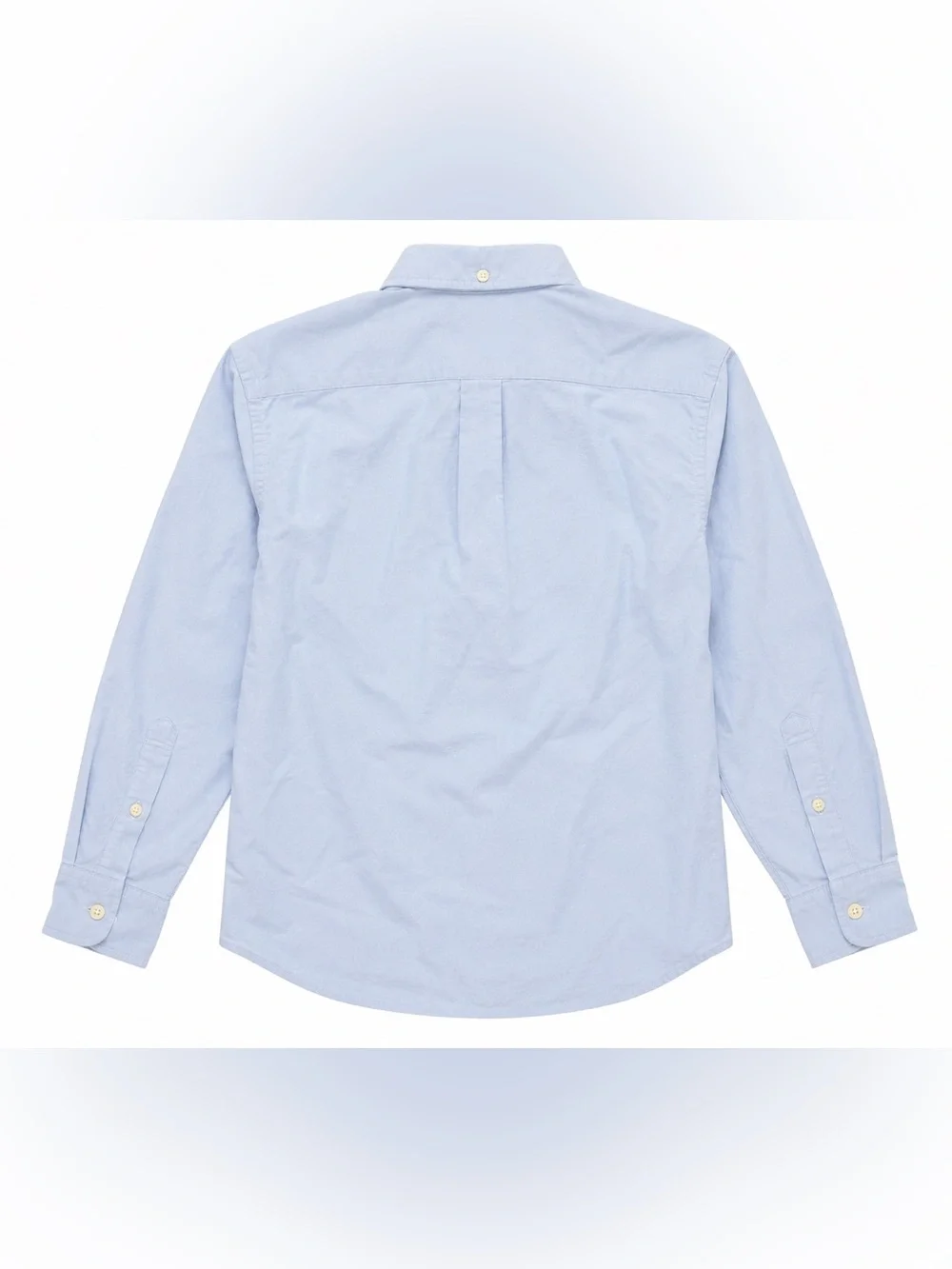 Vineyard Vines Boys' Oxford Long Sleeve Whale Shirt- chambray blue - m (12-14)